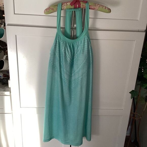 prAna Succulent Green Synergy Cantonese Dress Sz XL - Picture 3 of 12